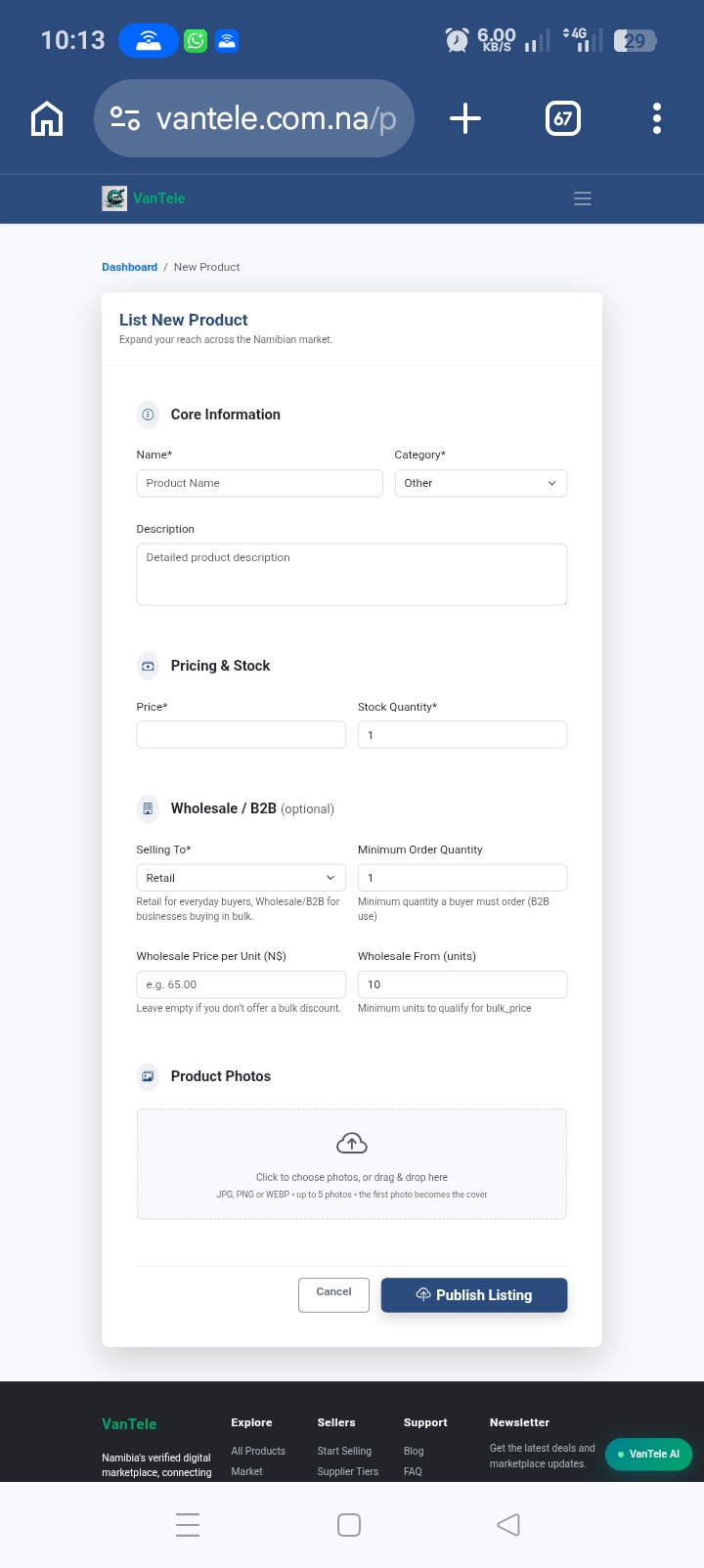 How to Start Selling on VanTele: A Step-by-Step Guide