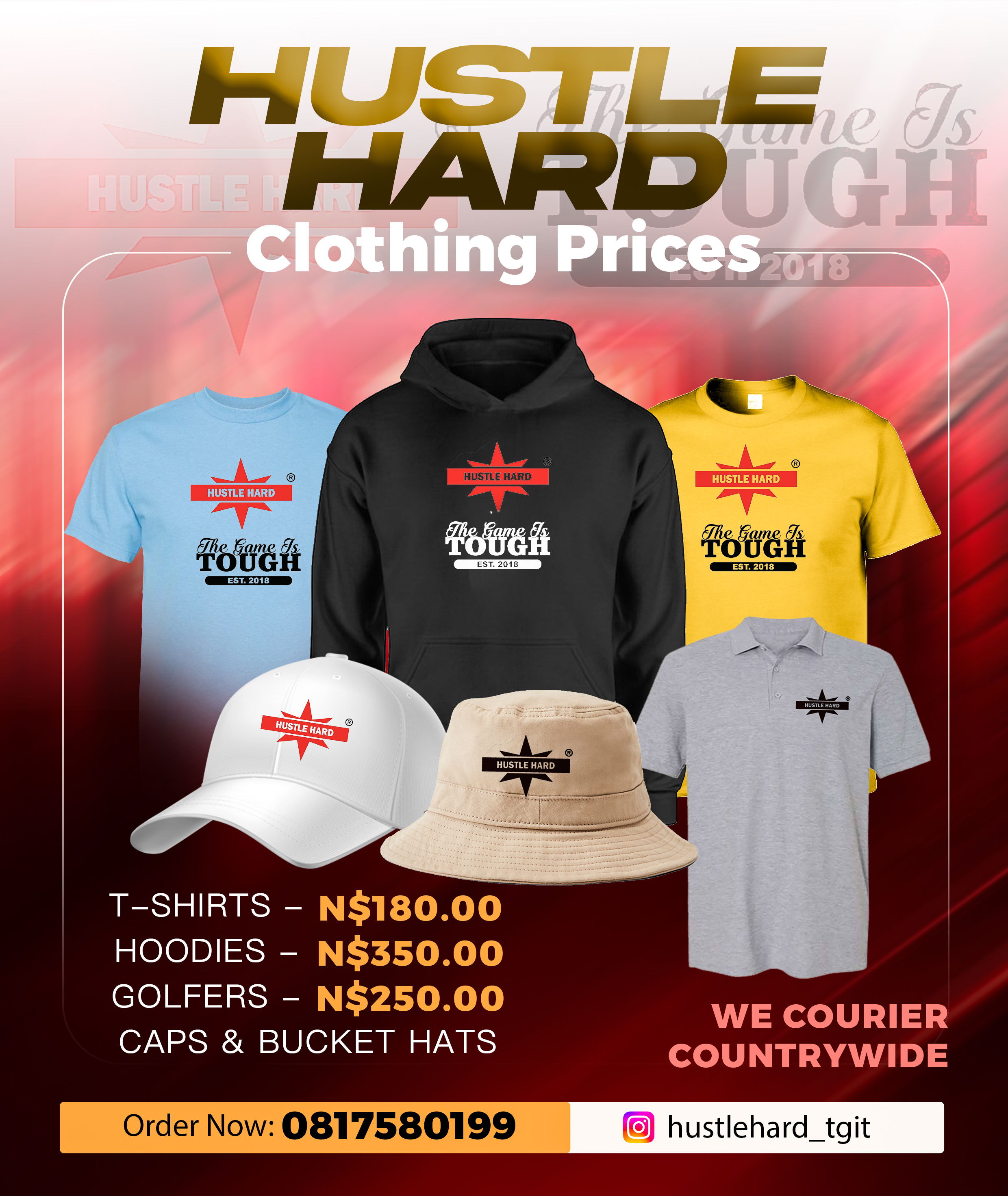 Hustle-Hard clothinglabel®️🇳🇦